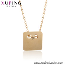 Xuping 44936 оптовые ювелирные изделия 18k позолоченные простые женщины ожерелья